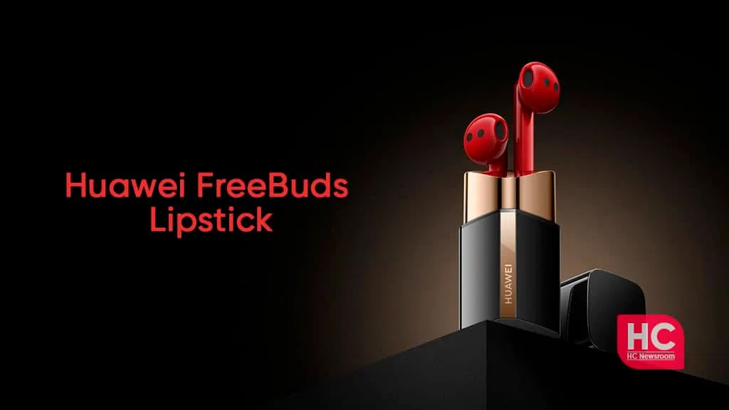 В Европе представлены наушники Huawei FreeBuds Lipstick в форме губной помады