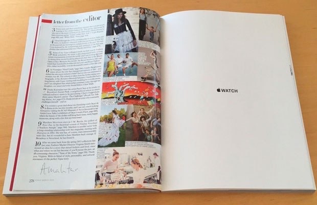 Apple Watch появятся на страницах мартовского выпуска Vogue