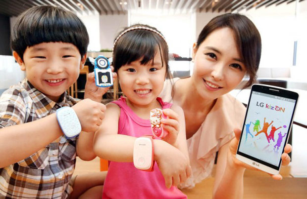 LG анонсировала появление в Европе детского смарт-браслета LG KizON