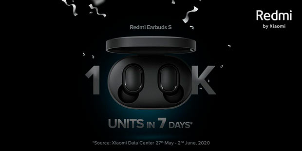 Всего за 7 дней Redmi продала 100 000 наушников Redmi Earbuds S
