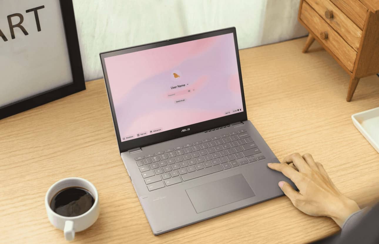 Представлен стильный ноутбук Asus Chromebook CM34 Flip
