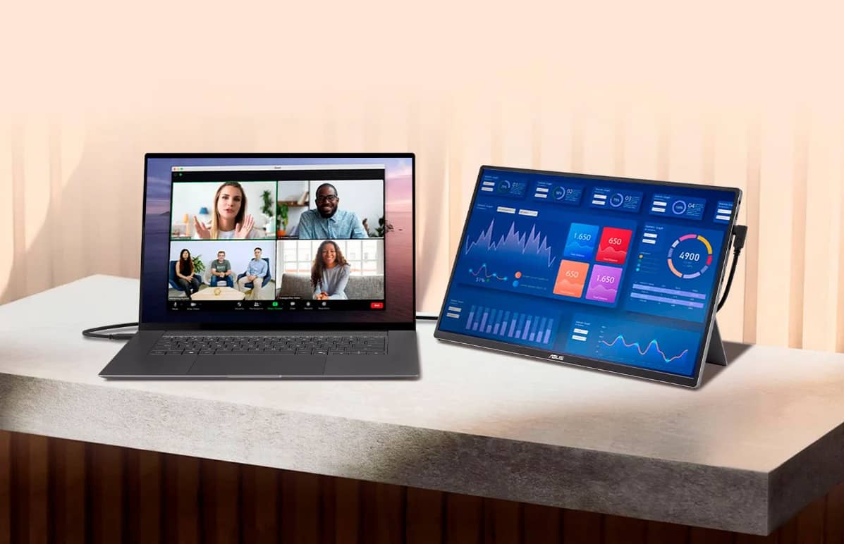 Представлен внешний монитор Asus ZenScreen OLED MQ16FC