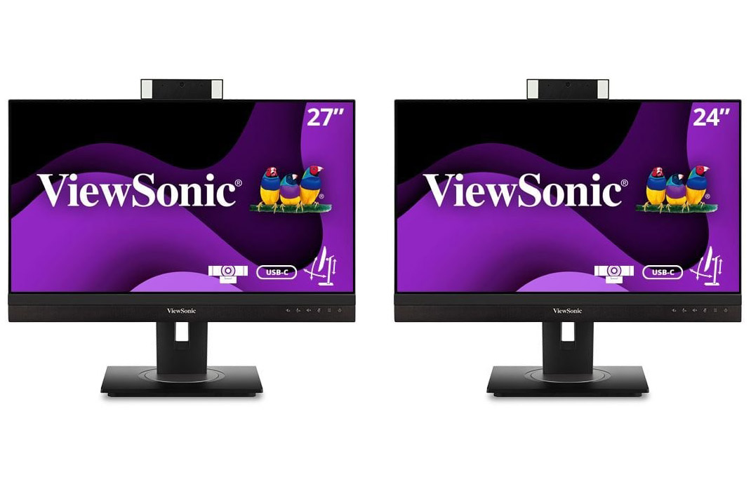 Представлены мониторы ViewSonic VG246V и VG2756V-2K с выдвижными камерами