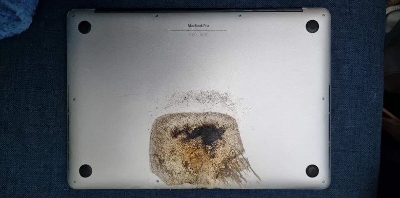 Ноутбук MacBook Pro взорвался, находясь в спящем режиме