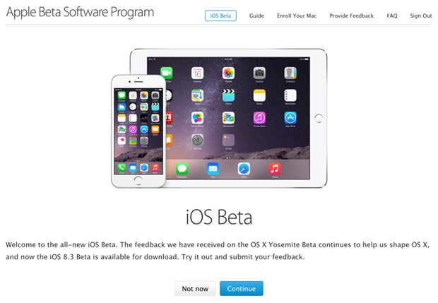Apple запустила публичное бета-тестирование iOS 8.3