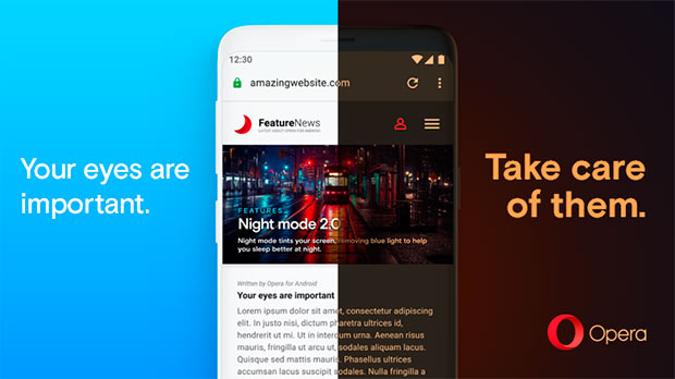 Opera для Android получила обновленный ночной режим