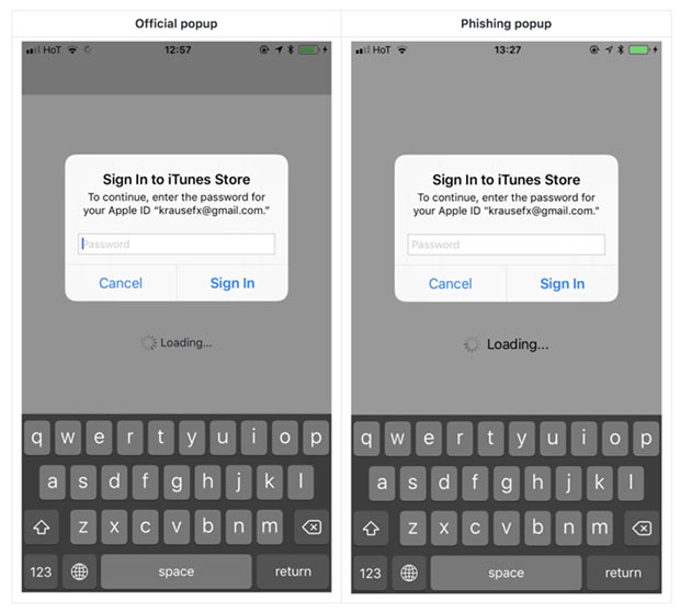 Баг в iOS позволяет украсть логин и пароль от Apple ID