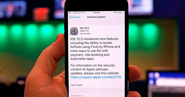 Apple выпустила финальную версию операционной системы iOS 10.3