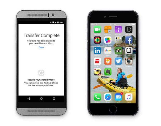 Apple выпустит приложение для перехода с Android на iOS