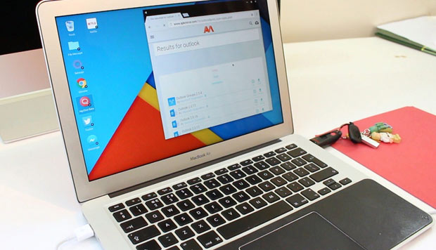 На MacBook Air установили ОС Android
