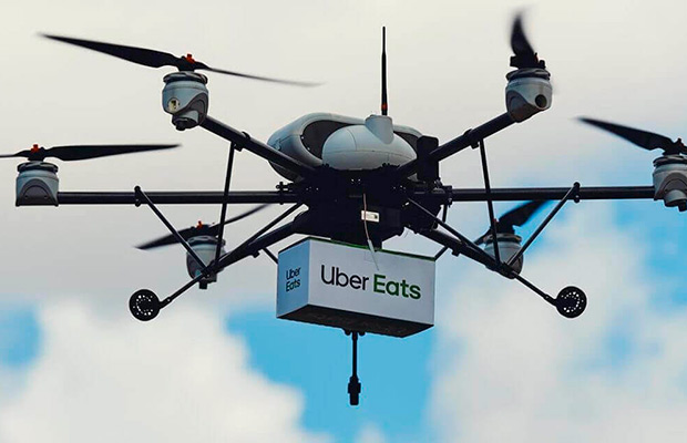 Uber Eats планирует доставлять пищу дронами