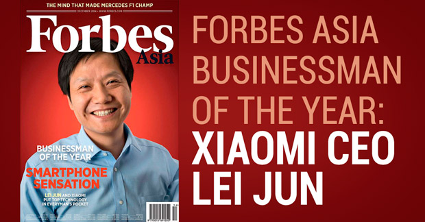 Forbes Asia назвала СЕО Xiaomi «Предпринимателем 2014 года»