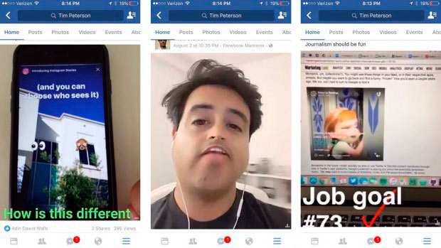 Facebook позволит просматривать вертикальные видео в мобильной ленте новостей
