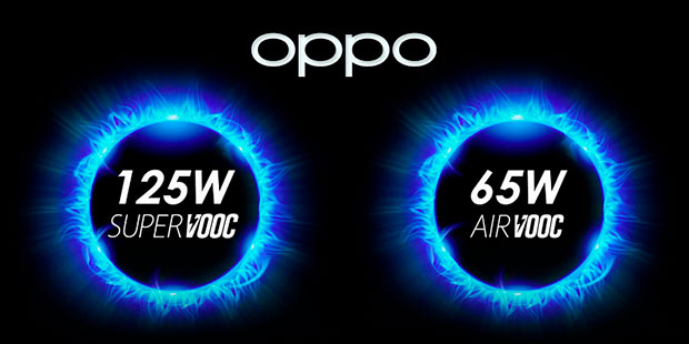 Oppo представила технологии быстрой зарядки на 125 Вт и беспроводной зарядки на 65 Вт