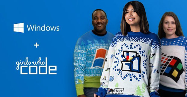 Microsoft запустила продажи свитеров в стиле Windows XP, Windows 95 и Paint
