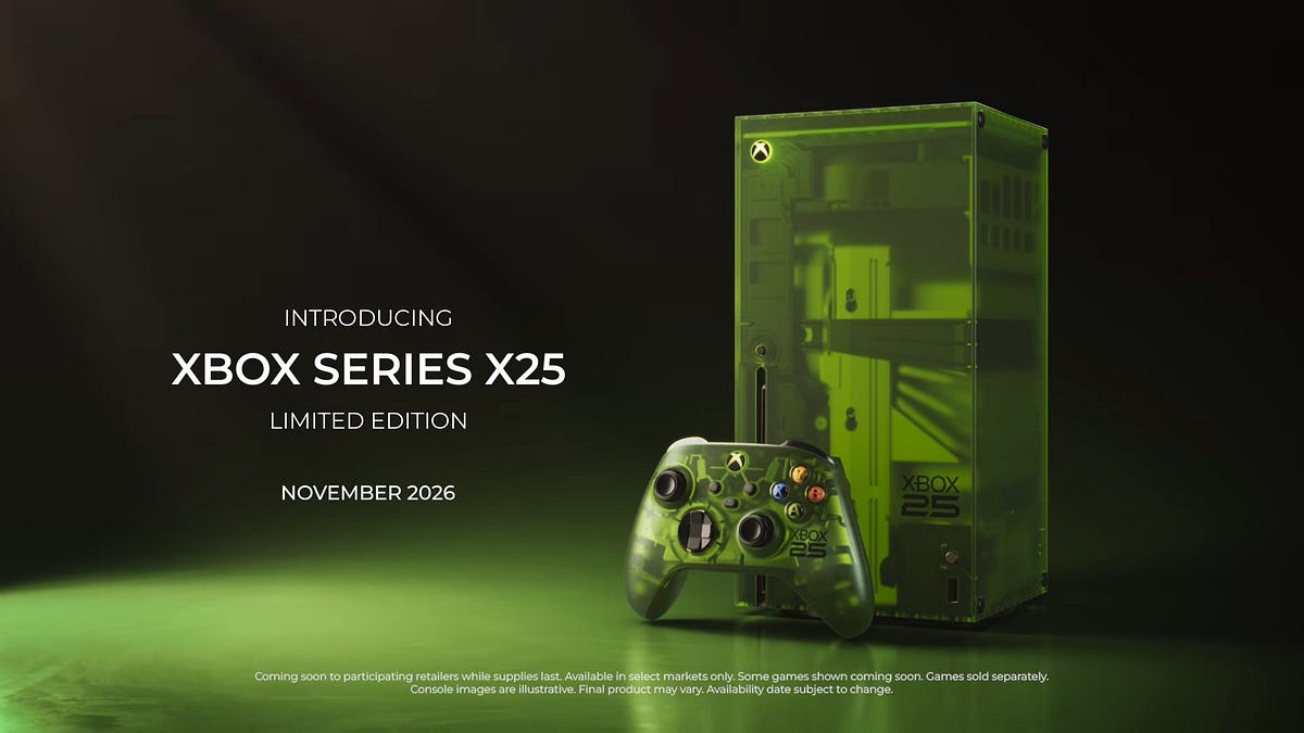 Microsoft отмечает 25-летие Xbox и готовит юбилейную консоль: что известно о X25 Limited Edition