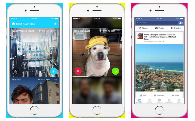 Facebook запустил приложение для общения с помощью видео