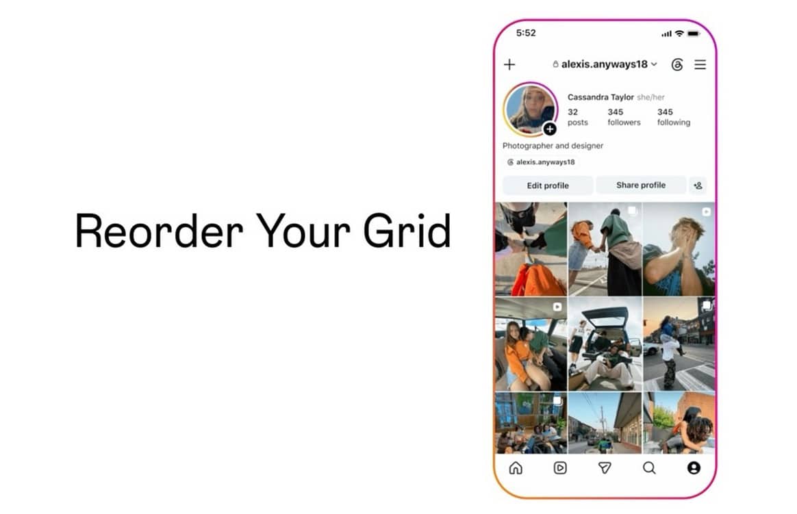 Instagram разрешил менять порядок публикаций в профиле: новая функция уже начала распространяться по всему миру