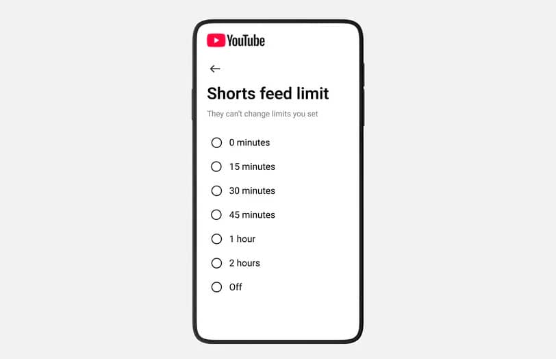 Родительский контроль в YouTube позволит ограничивать время просмотра Shorts