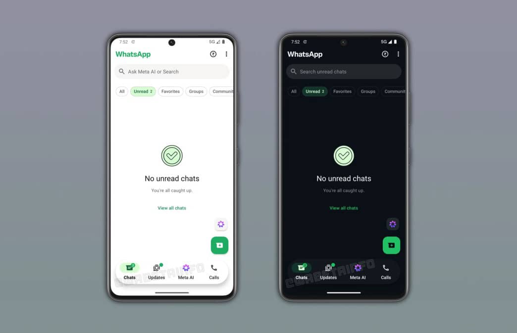 WhatsApp тестирует новый дизайн Android-приложения с плавающей панелью