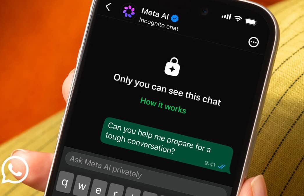 WhatsApp запускает «инкогнито-чаты» с Meta AI: переписку не сможет прочитать даже Meta