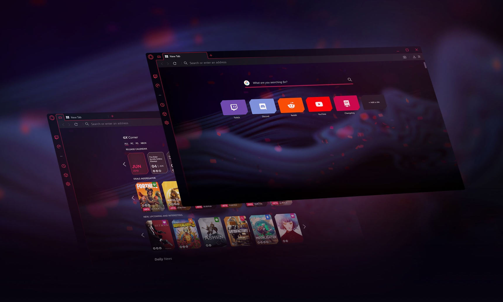 Игровой браузер Opera GX появился в магазине Epic Games Store