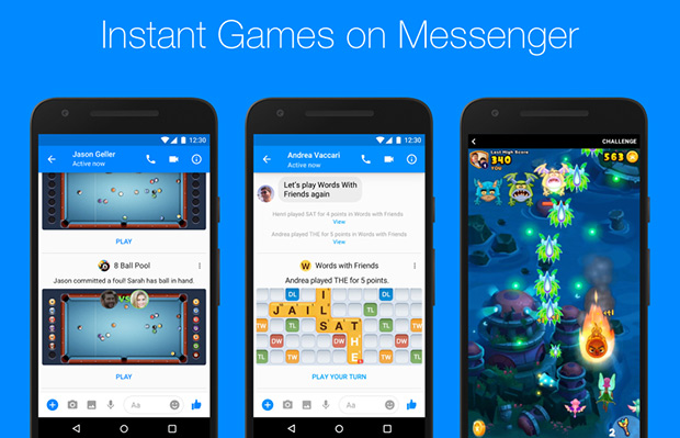 Facebook запустил игры в Messenger по всему миру