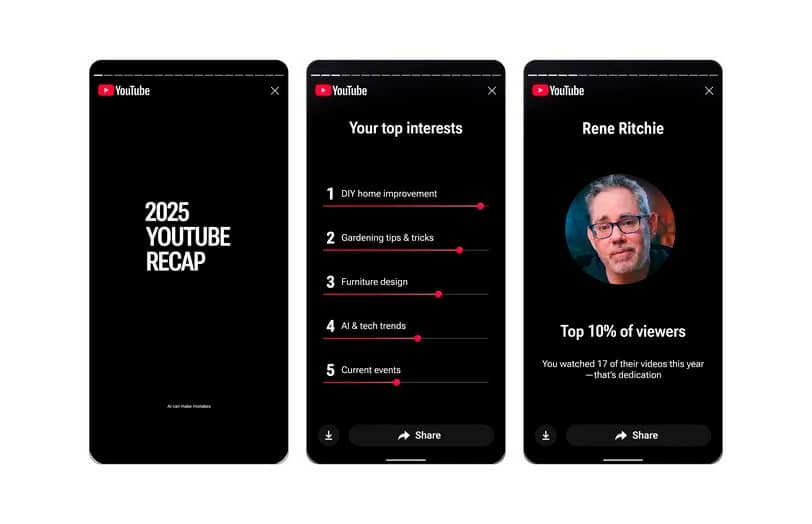 YouTube запускает собственный ежегодный обзор Recap