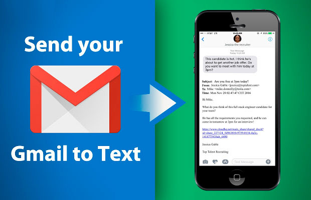 Как отсылать почту Gmail в виде SMS