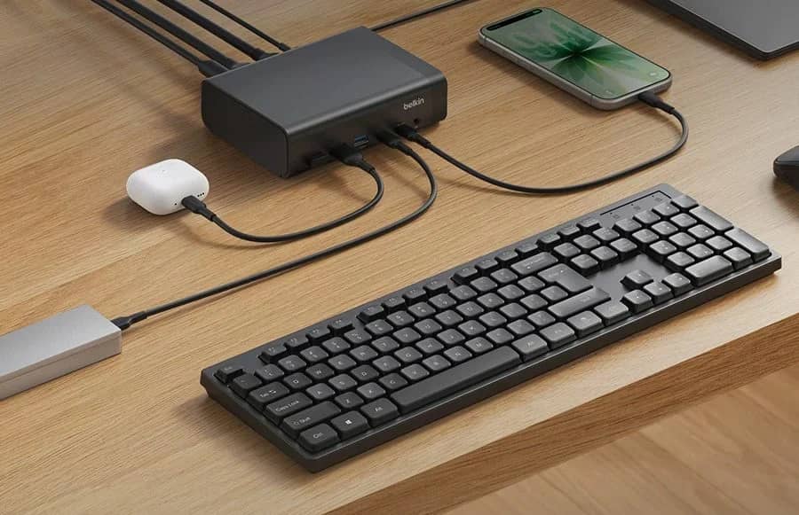 Belkin представила 12-портовую док-станцию для двух мониторов 4K