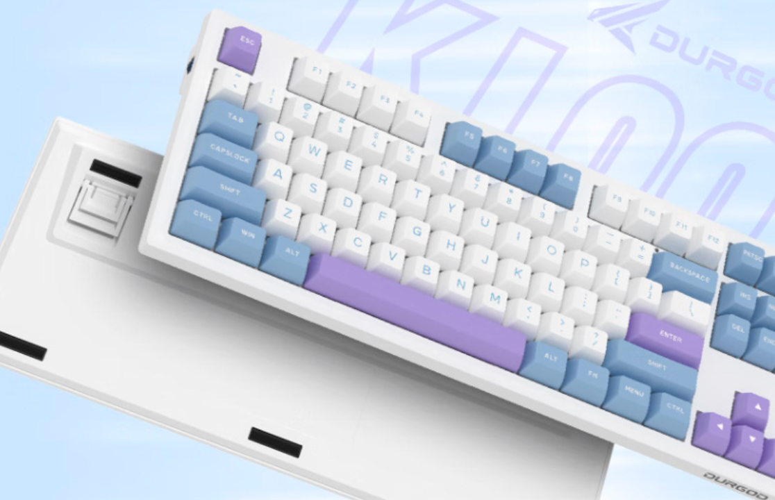 Представлена компактная клавиатура Durgod K100 Blueberry