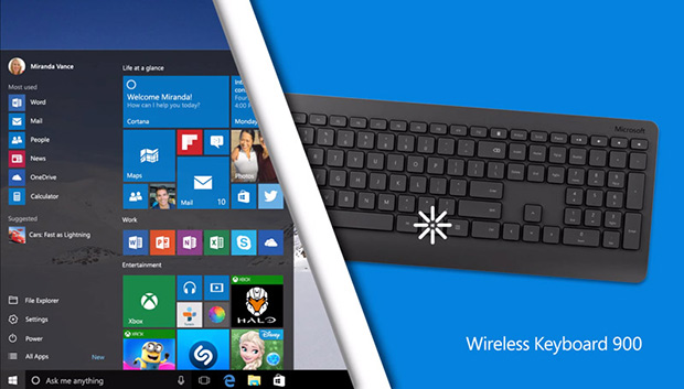Microsoft анонсировала клавиатуру и мышь для Windows 10