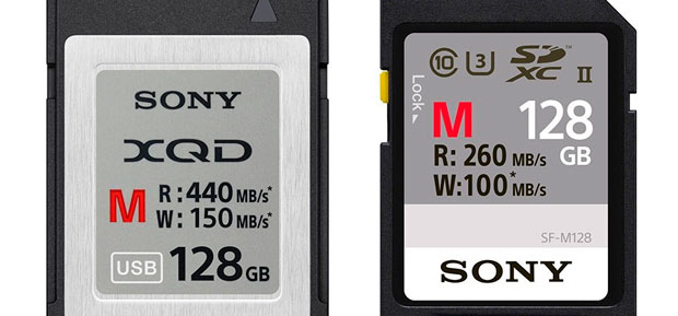 Sony представила новые высокоскоростные XQD и SD карты памяти