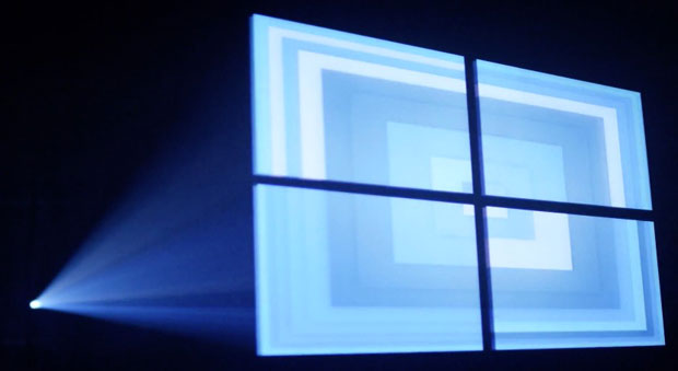 Официальные обои для Windows 10 создавались при помощи лазеров