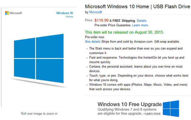 Windows 10 на USB-флешке можно заказать уже сейчас