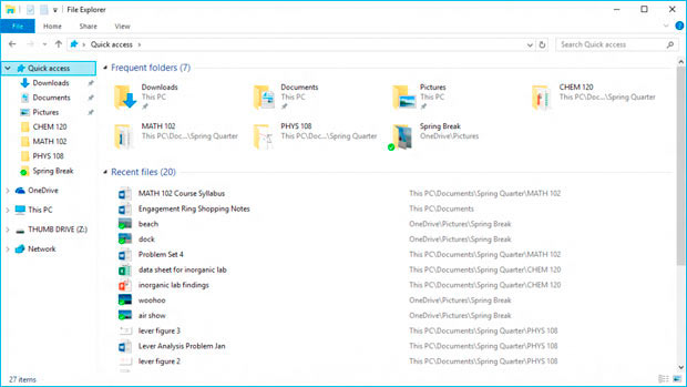 Как в Windows 10 изменили доступ к популярным файлам