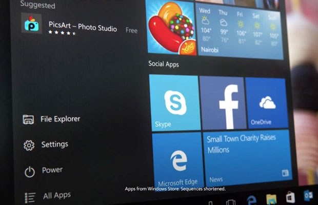 Microsoft выпустила первый ролик, посвященный Windows 10