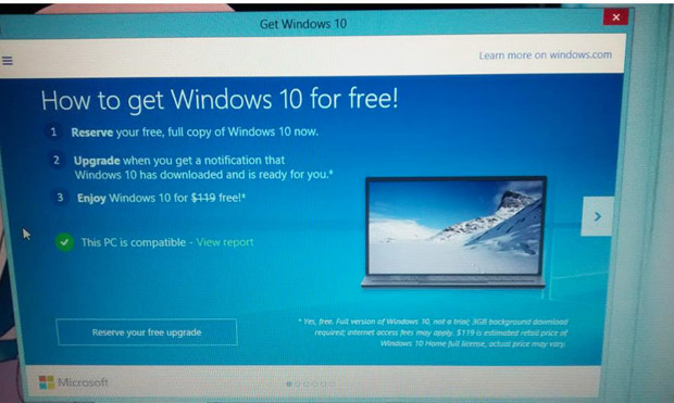 Предложение установки Windows 10 становится все более навязчивым