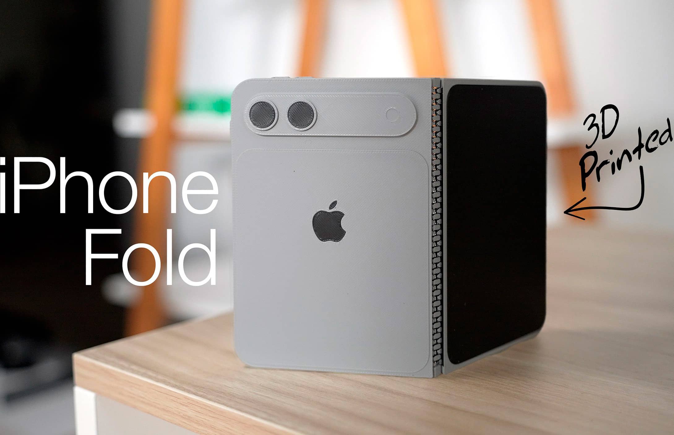 На основі концепту iPhone Fold роздруковано його 3D-модель