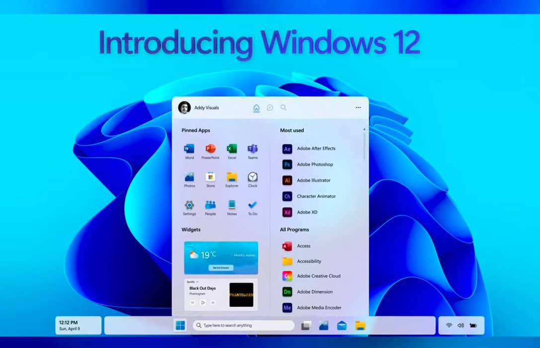 Створено ефектний концепт Windows 12
