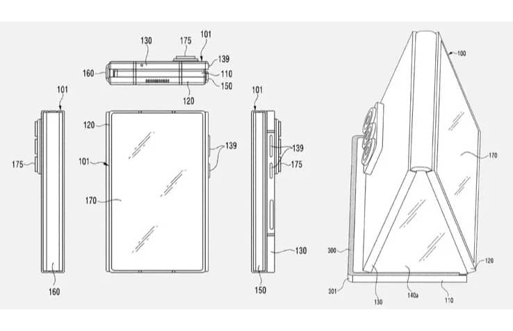 Samsung запатентувала смартфон Galaxy Z TriFold Wide із ширшим форм-фактором