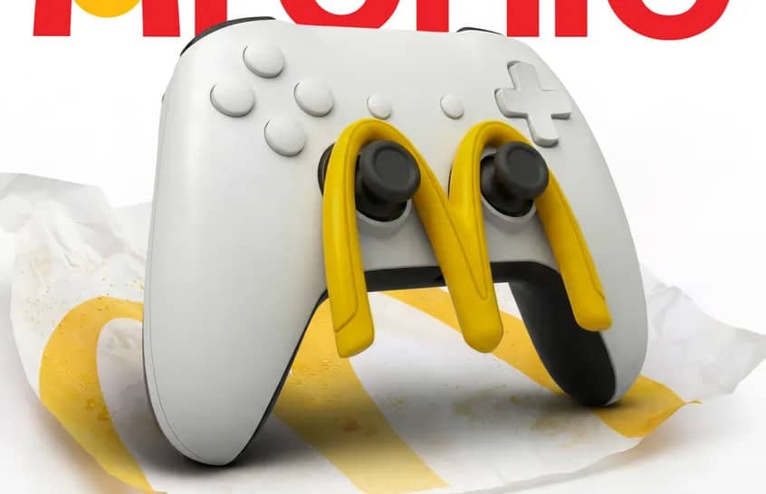McDonald’s представив аксесуар Archie для керування геймпадом під час їжі