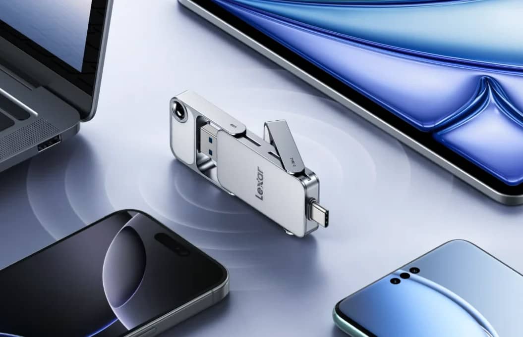 Lexar представила портативний SSD D70E з двома роз’ємами та швидкістю до 2000 МБ/с