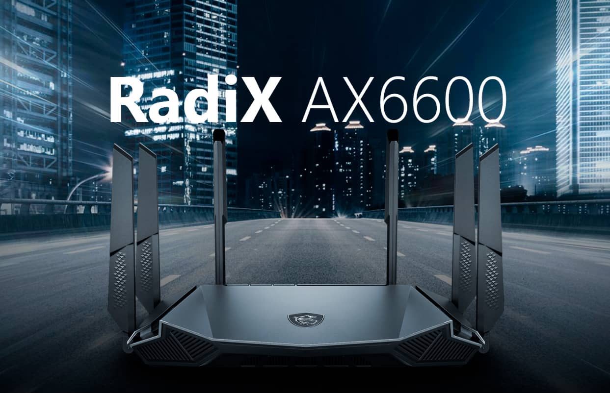 MSI показала ігровий роутер RadiX AX6600 з підтримкою Wi-Fi 6