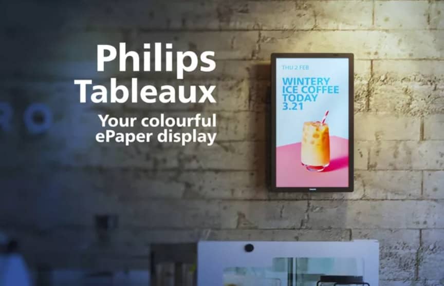 Представлено цифрову вивіску Philips Tableaux E INK
