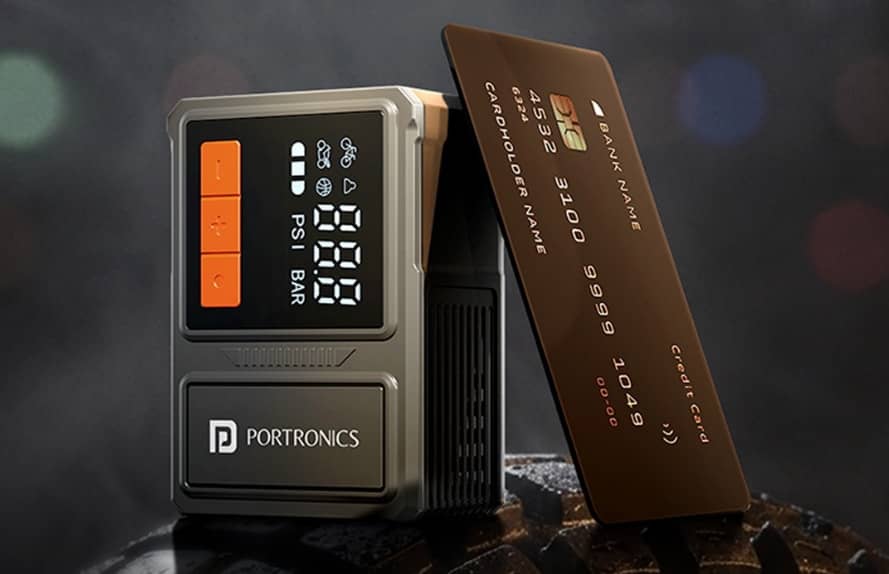 Portronics представила Vayu Nano — надкомпактний насос для шин розміром зі смартфон