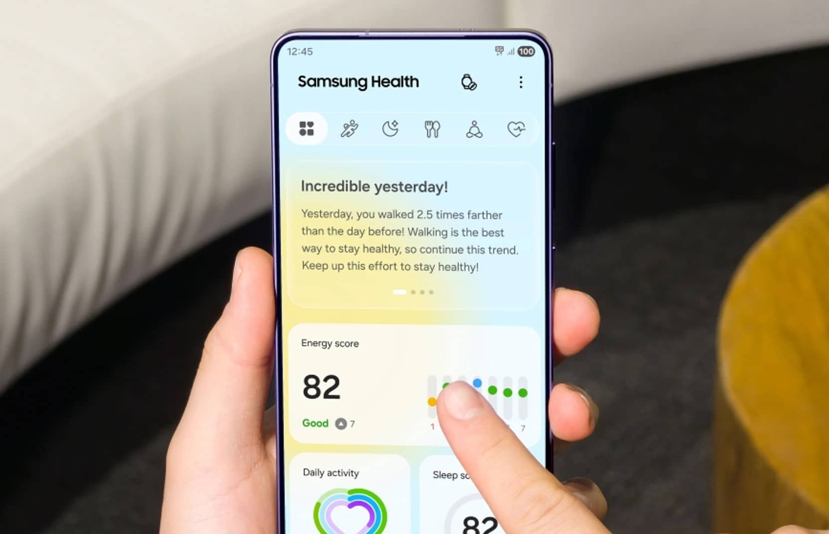 Samsung почала запитувати згоду на використання даних про здоров