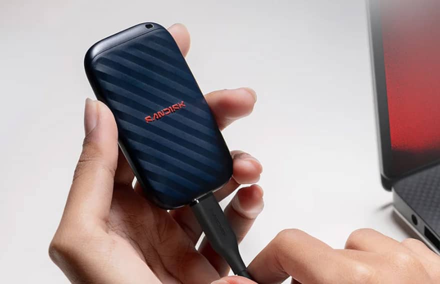 SanDisk представила компактний портативний SSD ELE на 1 ТБ зі швидкістю до 600 МБ/с і захистом від падінь