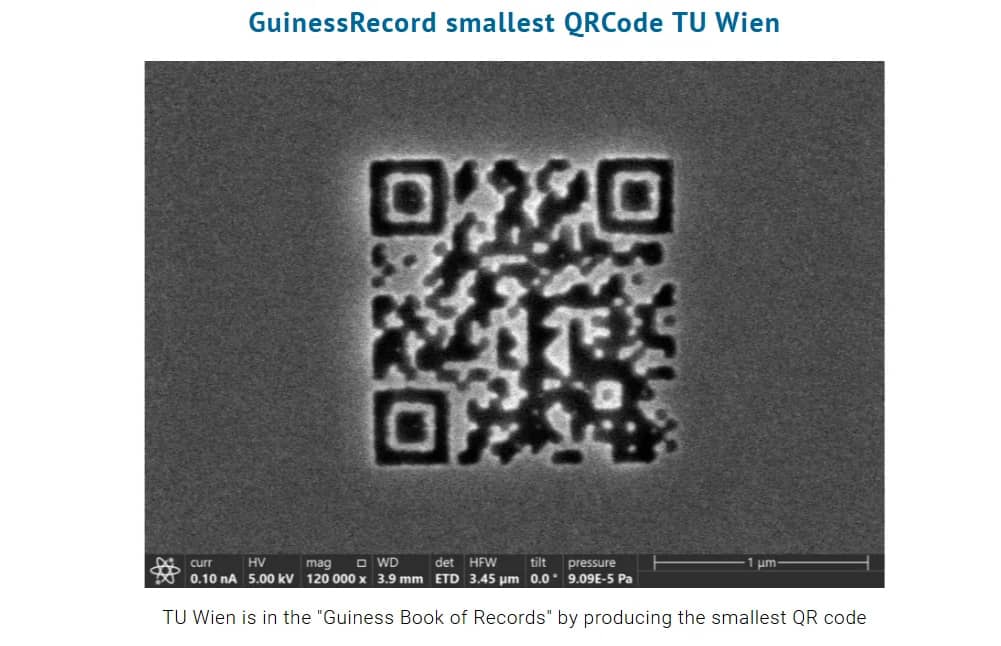Створено менший за бактерію QR-код, який не видно навіть у мікроскоп