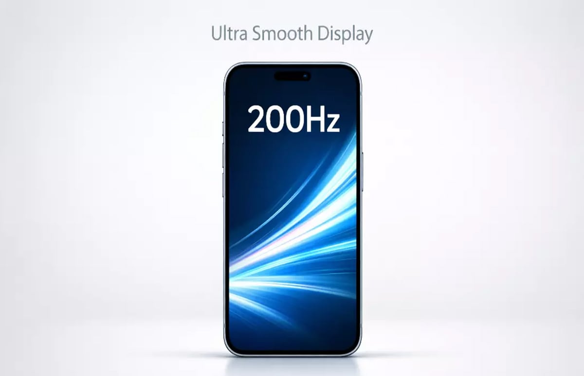 Перший смартфон із 200-Гц екраном представлять вже у 2026 році